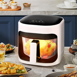 مقلاة هوائية متعددة الوظائف بسعة كبيرة وشفافة لقلي البطاطس وأجنحة الدجاج في المطبخ المنزلي - Product Image 5