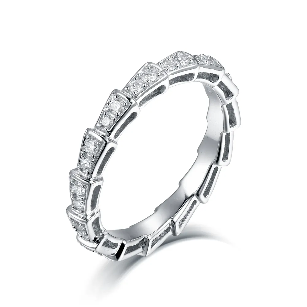 उच्च गुणवत्ता कस्टम मेड 18k सोने के गहने असली हीरे की महिलाओं के लिए अनंत काल की अंगूठी बैंड के साथ कीमत
