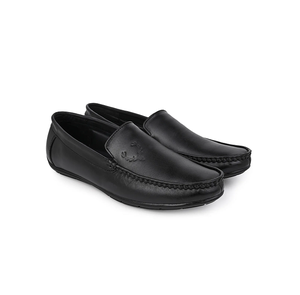 Chaussures mocassins en cuir noires pour hommes, confortables, décontractées, formelles, pour le bureau, à porter au quotidien - Product Image 1