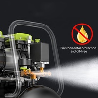 Compresseur d'air portable sans huile ultra silencieux 10L 1100W Air Tools Steel Tank
