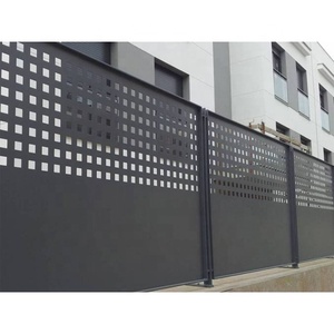 Clôture métallique en aluminium découpée au laser et portes d'<span class=keywords><strong>entrée</strong></span> de jardin Treillis perforé décoratif pour cour et espaces extérieurs - Product Image 3