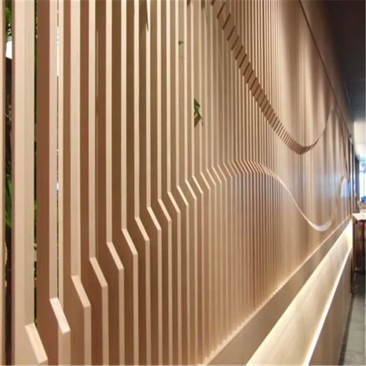 建築ホテルまたはレストランの玄関壁デザイン装飾的なfetaure金属壁クラッディングテクスチャパネル
