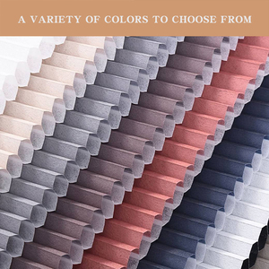 Từ trên xuống dưới lên Rèm tổ ong 25mm Polyester xếp li Con lăn Màu rèm cửa tiết kiệm năng lượng cho cửa sổ nhà - Product Image 4