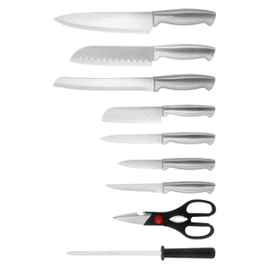 Thép Chất lượng cao nhà bếp chuyên nghiệp Knife <span class=keywords><strong>Set</strong></span> Gỗ keo dao khối bao gồm gọt dao để cắt slicing dùng một lần - Product Image 2