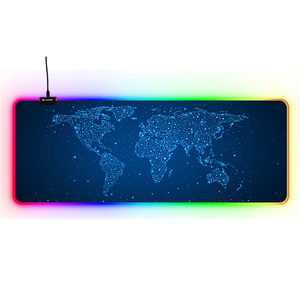 Tùy chỉnh bản đồ thế giới, phẳng chuột Pad, RGB chuột Pad, với bề mặt vải mịn, chống trượt cơ sở cao su - Product Image 6
