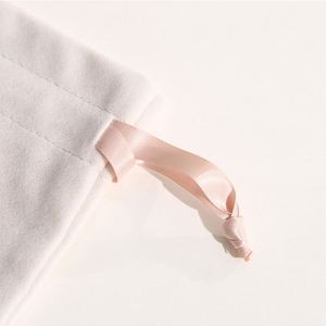 Fashion Custom Silk Rope Velvet Jewelry Packaging Bag <b>Drawstring</b> <b>Pouch</b> With Printed Logo - Product Image 3