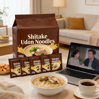Low Sodium Durum Wheat Pumpkin Udon Noodles Healthy Instant Cooked Bulk Bag Wholesale