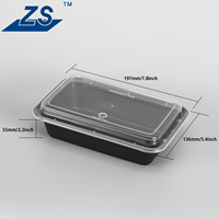 Boîtes de préparation des repas à emporter, boîte à lunch en plastique, contenant à emporter, récipient à emporter, compatible micro-ondes pour la maison, la cuisine, le restaurant