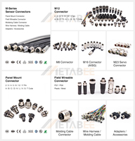 Connecteur M12 câblable sur site 3 4 5 8 12 broches Codage A D X Mâle Femelle Capteur 8 broches Vis Prise 8 broches