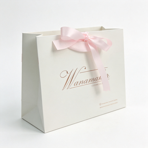 Bolsas de Regalo de Papel Impresas Personalizadas con Asa de Cinta de Satén para Pulseras, Collares, Pendientes, Anillos, Relojes, Gemas y Joyería - Product Image 2