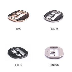 The Second Button Metal Double Prong Buckle Alloy Three Stage Classic Casual Belt Buckles - Product Image 1