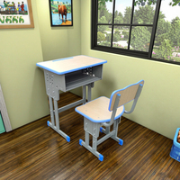 Ensemble de chaise et bureau d'étude écologiques, modernes, durables et réglables en hauteur, pour une utilisation à la maison, au bureau, dans la chambre ou le salon
