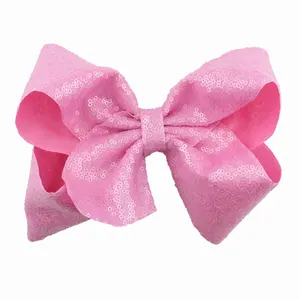 Kỳ nghỉ Ribbon Big Bling sequin tóc Clip Bow cho tóc