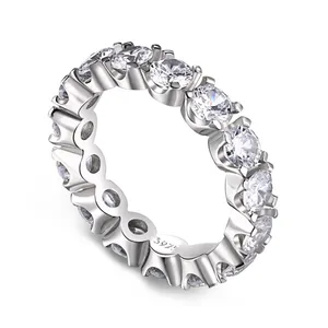 Минимальный заказ, новейший новый дизайн, Классические роскошные женские кольца из серебра пробы, кольца с фианитами класса 5А, модные ювелирные изделия