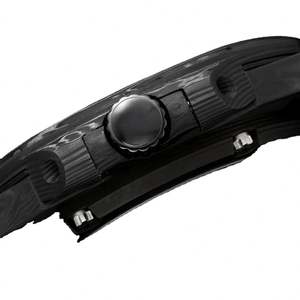 Meilleure Vente Montre Classique Élégante en Fibre de Carbone Texturée Camouflage Cadran Noir Élégant Date Automatique Étanche Montre-Bracelet de Luxe - Product Image 3