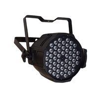 Projecteur LED Mini Par 54x3W RGBW 3-en-1 pour DJ et Scène, Éclairage de Scène LED Émettant des Couleurs Blanc Chaud, Vert, Jaune, Rouge, Bleu