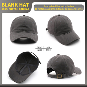 Quick Shipment Factory Price Custom Unstructured 6 Panel Baseball <strong>Hat</strong>,Wholesale Plain Embroidery Blank Baseball Cap <strong>Dad</strong> <strong>Hat</strong> - Product Image 2