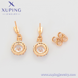 X000682560 Gioielli Xuping Eleganti Orecchini a Perno Vintage per Donna, Forma Rotonda Speciale, Brillanti, Semplici, Placcati in <span class=keywords><strong>Oro</strong></span> 18K - Product Image 4