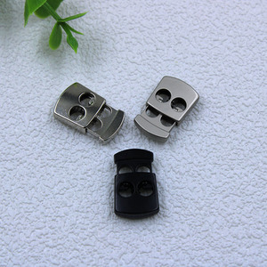 Hợp kim hai lỗ có thể điều chỉnh đàn hồi dây kim loại khóa cuối TOPE điều chỉnh cho quần áo dây chuỗi Stopper cho dây thừng dây rút may mặc - Product Image 3