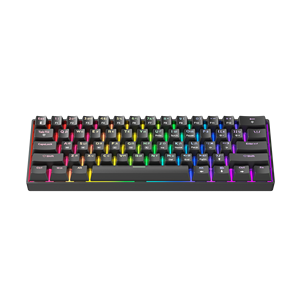 Teclado Mecánico para Juegos con Cable USB, Nuevo Teclado Mecánico para Juegos RGB LED Ultrafino de 60 Por Ciento con 61 Teclas Intercambiables en Caliente - Product Image 4