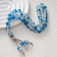 Chapelet musulman en gros, 10 mm, 33 pièces, collier de prière islamique en cristal, bijoux de beauté délicats pour la prière musulmane