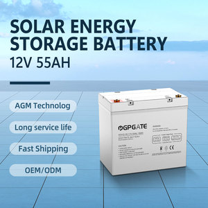 Deep Cycle <strong>Battery</strong> <strong>12V</strong> 24V 48V 55Ah Energy Storage Rechargeable Lead Acid <strong>Batteries</strong> Pack <strong>Solar</strong> Cell - Product Image 2