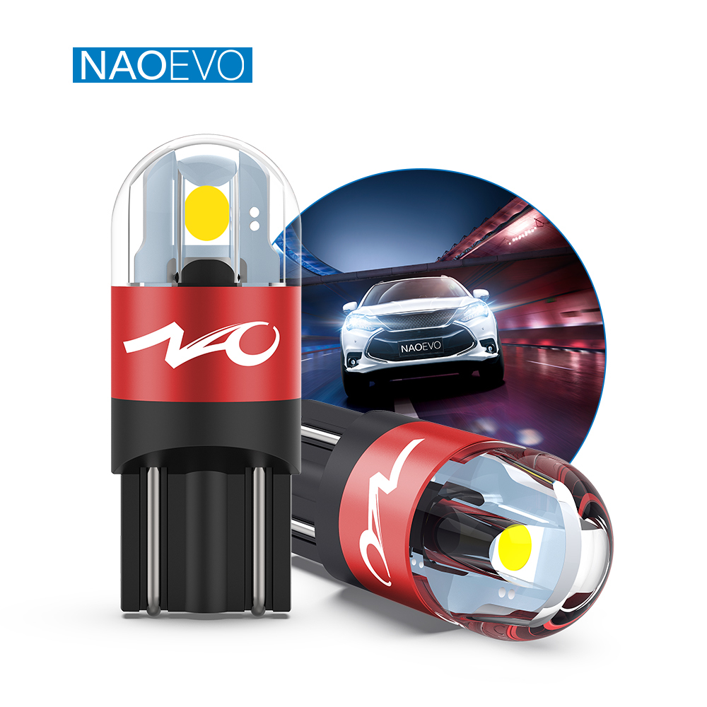 GESLLA T10-3030 W5W LED Bulb for Polo/A5 Cars 5W 650LM IP68 Waterproof White/Red Amber 12V-24V Auto Interior Light