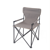Chaise de camping de pique-nique légère, chaise pliante confortable avec table latérale réglable