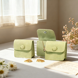 Luxury Customized Size Microfiber <b>Envelope</b> Jewelry Container Durable Pouch Packaging - Product Image 4