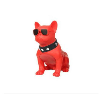 Mini Stereo Wireless Portable Bluetooth Speaker French Bulldog Cartoon Design 3 Play Modes Small USB Wireless Speaker