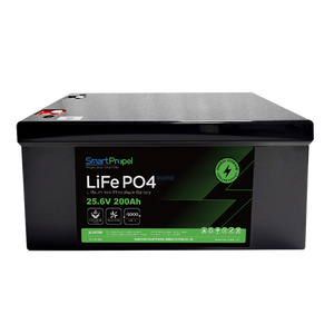 แบตเตอรี่ลิเธียมไอออนแบบชาร์จได้ 24V 200Ah 5120Wh 100A BMS ลิเธียม 25.6V 24V 200Ah 100Ah แบตเตอรี่สำรองพลังงานสำหรับบ้าน - Product Image 1