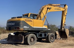 Excavatrice à roues Hyundai 210w-9 d'occasion 21 tonnes Corée d'origine avec des machines à bas prix de Chine - Product Image 2