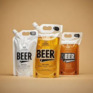 Bolsas de plástico transparente para llevar cerveza artesanal bolsas de embalaje líquido bolsas para beber al aire libre - Product Image 3