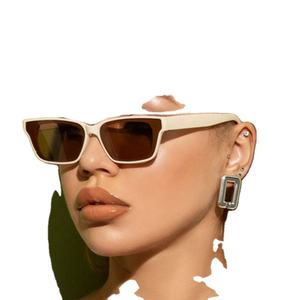 Gafas de Sol Cuadradas Pequeñas con Logotipo Personalizado 2022, Elegantes y Modernas, con Degradado de Color, Protección UV400, para Mujer - Product Image 2