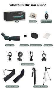 천문 망원경 stargazing를 위한 새로운 <span class=keywords><strong>ED</strong></span> 렌즈 20-60x60 탐지 범위 - Product Image 4