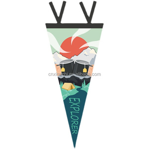 Factory Wholesale Felt Pennant Flag Any logo Any Size <b>Football</b> Team Flag Outdoor Camping Flag - Product Image 2