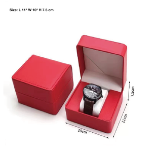 Boîte Cadeau d'Emballage <span class=keywords><strong>de</strong></span> <span class=keywords><strong>Montre</strong></span> en Cuir Noir <span class=keywords><strong>de</strong></span> <span class=keywords><strong>Luxe</strong></span> Personnalisée, Étui <span class=keywords><strong>de</strong></span> <span class=keywords><strong>Rangement</strong></span> Portable pour <span class=keywords><strong>Montre</strong></span>-Bracelet, Boîte <span class=keywords><strong>de</strong></span> Présentation en Gros - Product Image 4