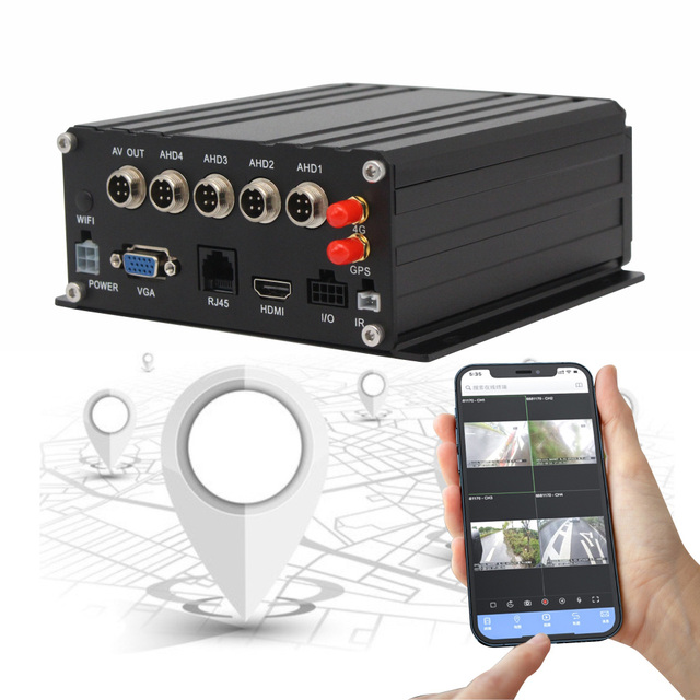 6-Canali MDVR 4CH Car Security System GPS Cloud 4In1 DVR Loop Recording Video Recorder with Wifi for Trucks