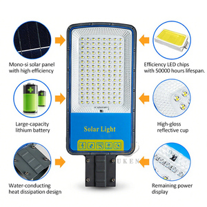 Cao lumen đứng một mình đường ánh sáng độc lập tách ra chia loại cảm biến chuyển động điều khiển từ xa LED năng lượng mặt trời ánh sáng đường phố - Product Image 2