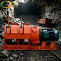 Treuil de mine souterraine, treuil à double tambour de grande traction pour le déblaiement et le transport de minerai dans les mines de charbon à grande échelle