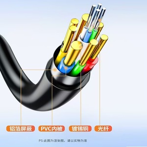 HDMI Fiber Optic Cable 5.0mm Diameter HD2.0 Display For <b>TV</b> Set Top Box Computer - Product Image 5