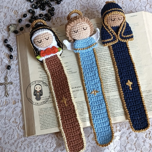Marcapáginas de algodón hecho a mano <span class=keywords><strong>libro</strong></span> de ganchillo marca <span class=keywords><strong>Amigurumi</strong></span> Natividad marcapáginas - Product Image 1