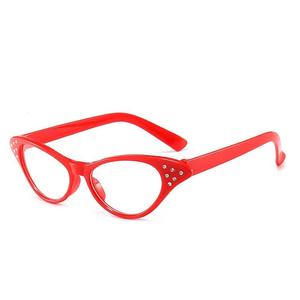 <span class=keywords><strong>50s</strong></span> Retro elmas-kadın erkek yeni balo performansı için Encrusted kedi gözü düz gözlük cadılar bayramı parti süslemeleri komik - Product Image 6
