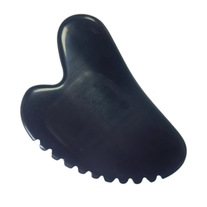 Outil de beauté Gua Sha en obsidienne dentelé, outil de massage pour la relaxation corporelle - Product Image 6