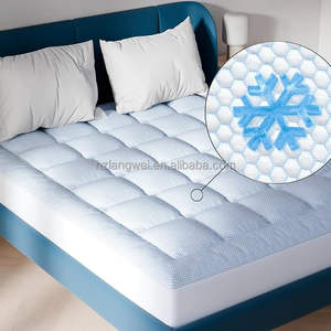 <span class=keywords><strong>Surmatelas</strong></span> Rafraîchissant <span class=keywords><strong>Ultra</strong></span> Doux - Protège-Matelas Respirant Matelassé en Tricot pour Hôtels et Domiciles - Vente Directe Usine OEM/ODM - Product Image 1