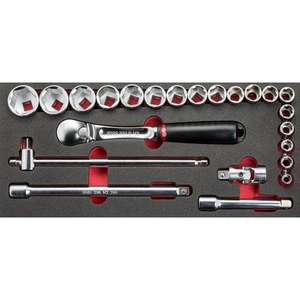 USAG - U05190925 Módulo de espuma bicolor con surtido (23 piezas)-EAN 8001150004735 OTROS CONJUNTOS DE HERRAMIENTAS - Product Image 1