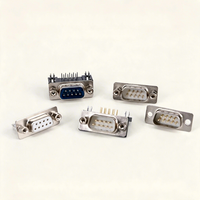 Conector D-SUB DB9 de Latón, Macho y Hembra, Montaje en PCB, Puerto Serie RS232, Industrial, OEM, ODM