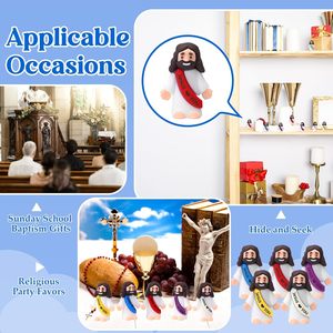 Little Jesus Figures Original Design <b>Mini</b> PVC Jesus Toys Eco-Friendly Cute Style Custom Logo UV Printing 3.5cm Hide Seek - Product Image 3