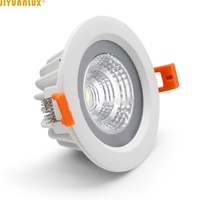Spots LED encastrés modernes étanches 5W 7W 9W 12W 15W anti-buée pour toilettes, sauna, salle de bain IP65 COB CRI 90 élevé