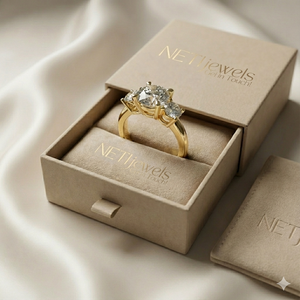 Anillo de Compromiso VBR JEWELS para Mujer, Oro Sólido de 18K, 6 Gramos, Diamante Cultivado en Laboratorio con Corte Brillante, Certificado IGI, Chapado en Rodio, de Lujo - Product Image 4